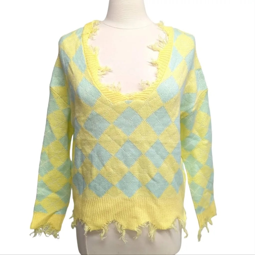 Small Women’s Just Polly Distressed Sweater